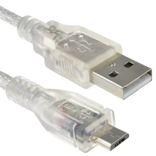 Kenable USB 2.0 Micro-B Kabel 2 m transparent