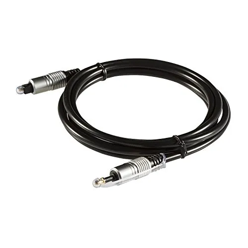 Poppstar Premium Toslink Kabel Mini 3,5mm 5m Glasfaser