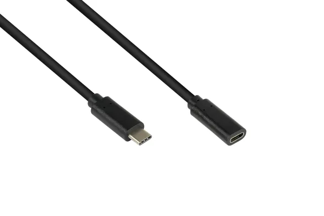 Good Connections USB-C Verlängerung 3.2 Gen2 1m 100W schwarz