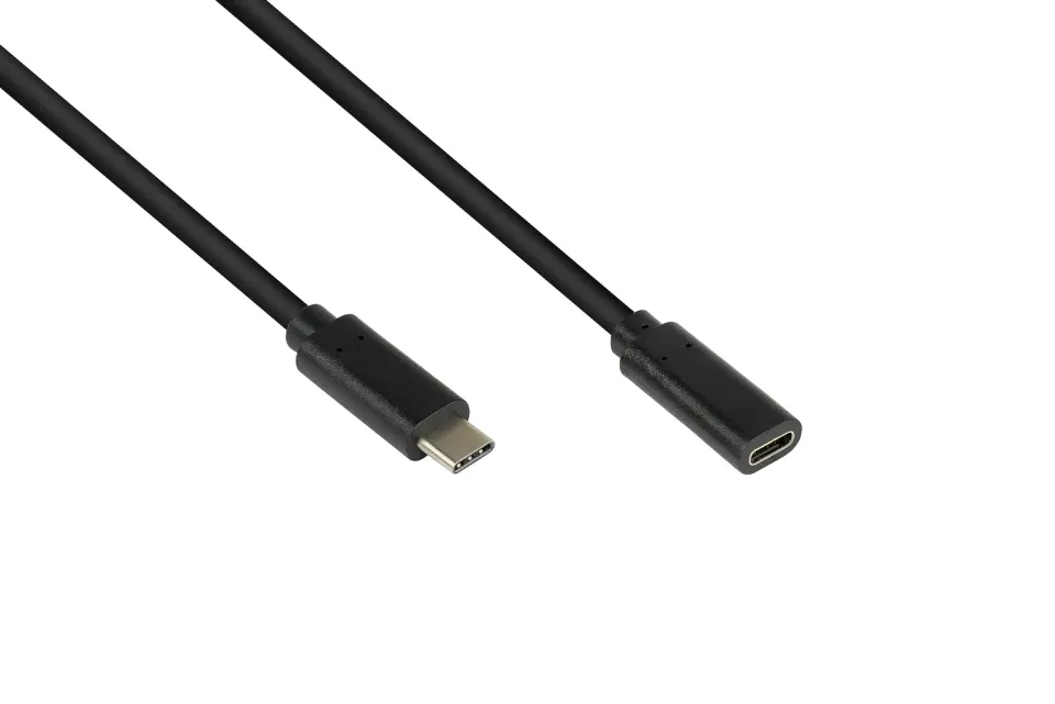 Good Connections USB-C Verlängerung 3.2 Gen2 1m 100W schwarz