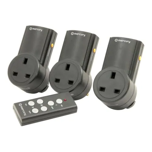 Kenable Funksteckdosen 3er Set mit Fernbedienung 10 A 2400 W