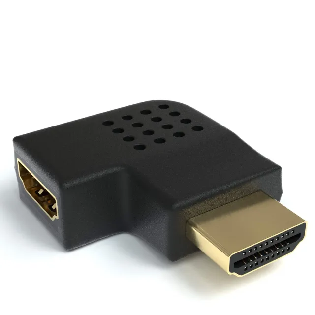 Jamega HDMI Winkeladapter Links 90° flach 4K vergoldet