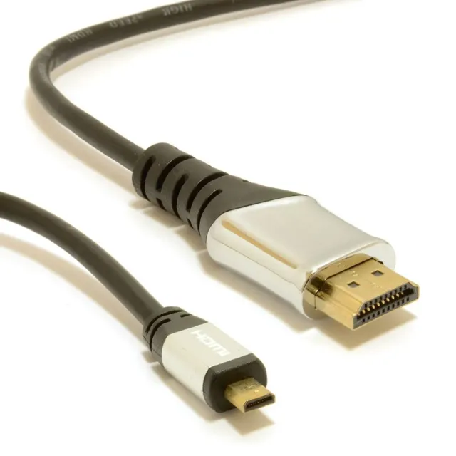 Kenable Micro-HDMI-HDMI-Kabel v1.4 2m schwarz Full-HD