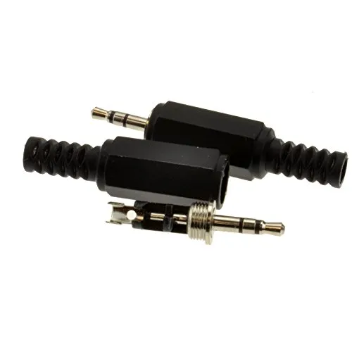 Kenable 2,5mm Klinkenstecker Stereo Löt 2 Stück