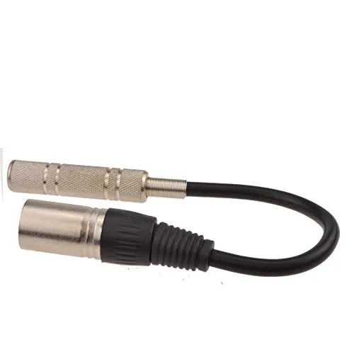 Kenable XLR Adapterkabel Stecker auf 6,35 mm 20 cm