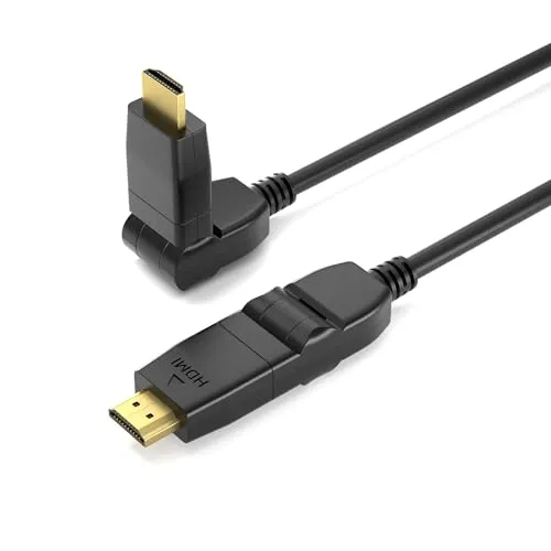 JAMEGA Winkelbar 2.0 HDMI-Kabel 5m 4K 60Hz
