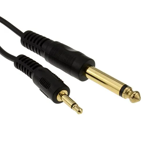Kenable 3,5mm auf 6,35mm Mono-Klinkenkabel 0,5m Mischpult