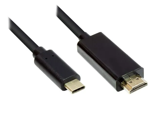Good Connections USB-C an HDMI 2.0 Adapterkabel 2m schwarz 4K