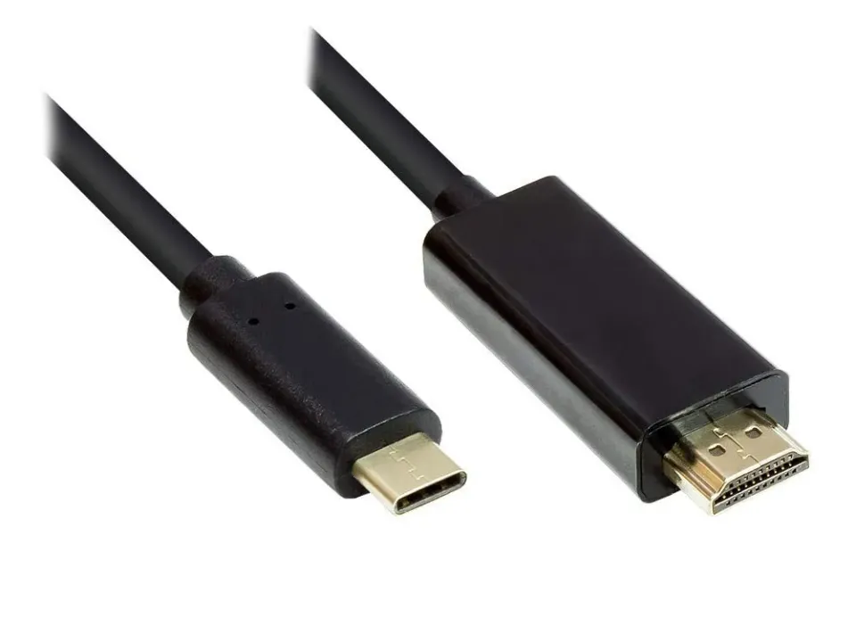 Good Connections USB-C an HDMI 2.0 Adapterkabel 2m schwarz 4K