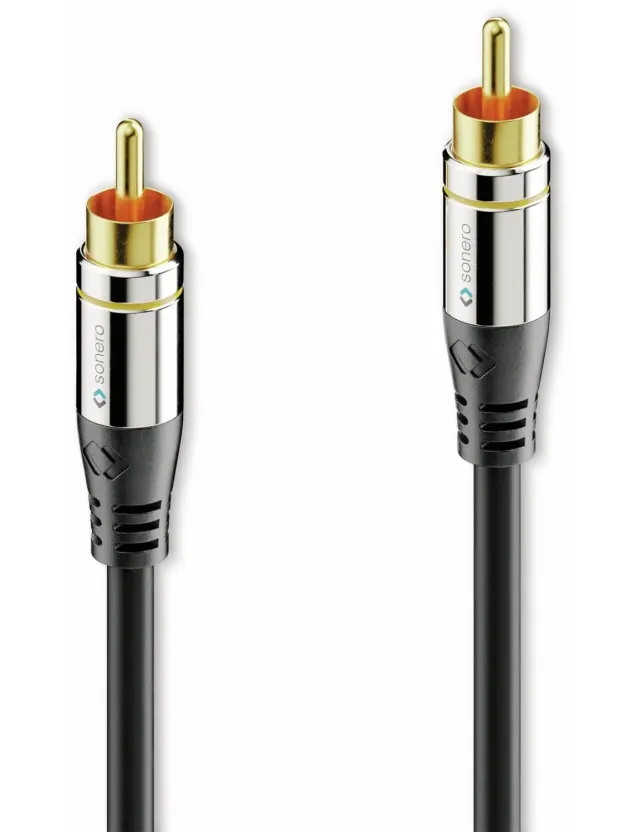 Sonero Premium S-AC800-030 Cinch-Kabel 3m schwarz Koaxial
