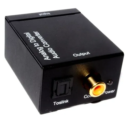 Kenable Analog zu Digital Audio Konverter Cinch Toslink