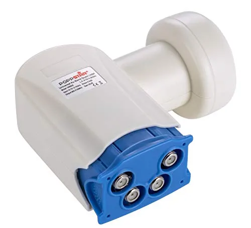 Poppstar Quad LNB 4-Fach Set mit F-Stecker