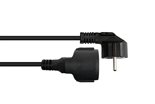Good Connections Schuko-Verlängerung IP44 2 m schwarz 16A
