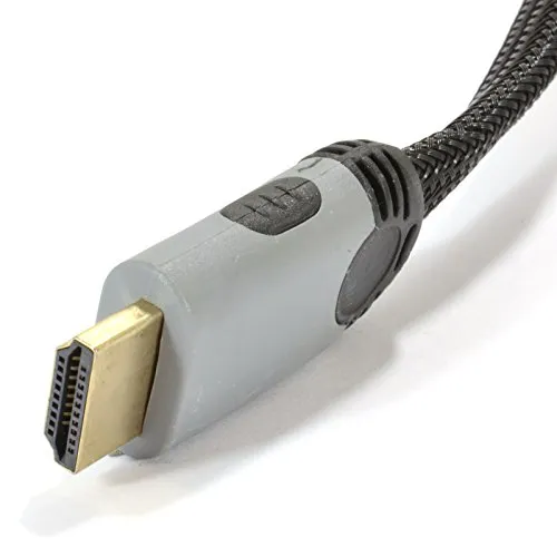 Kenable HDMI-Kabel flach 2 m grau geflochten