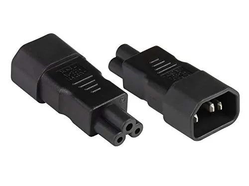 Good Connections C14 auf C5 Kleeblatt-Adapter schwarz UL