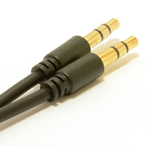 Kenable Slimline Pro AUX Kabel 3,5mm 0,3m schwarz