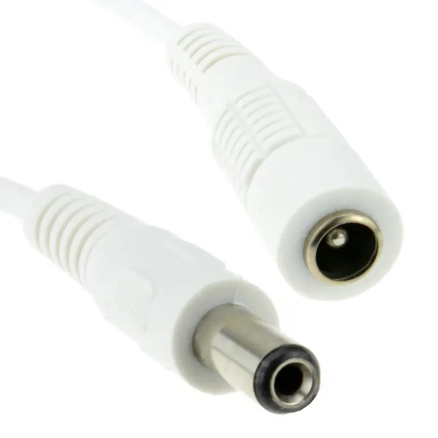 Kenable 5,5x2,1mm DC Verlängerungskabel 5m Weiß