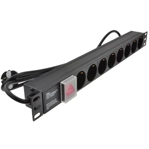 Kenable PDU Steckdosenleiste 19 Zoll 8-fach Schuko 1,8m