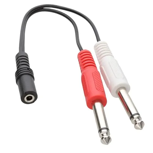 Kenable Adapterkabel 3,5mm auf 2x 6,35mm 0,15m
