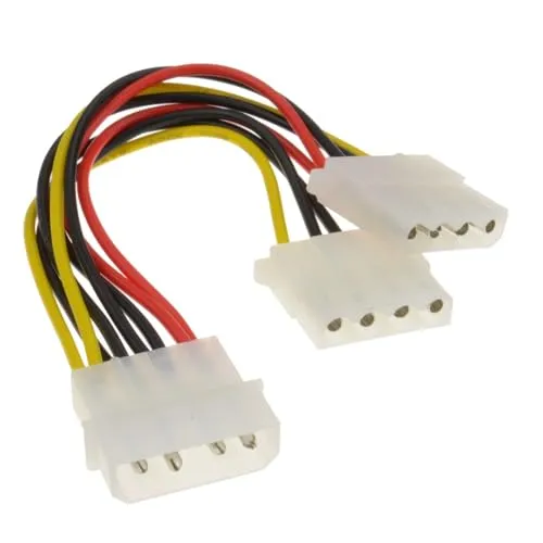 Kenable Molex Stromkabel Y-Adapter 15cm 2-fach