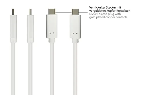 Good Connections USB 3.2 Gen2 Kabel A-C 0,5 m weiß