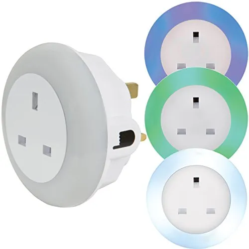 Kenable LED-Nachtlicht Sensor mehrfarbig weiß 0,54W