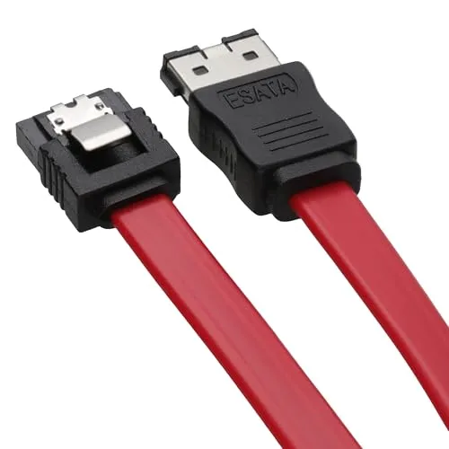 Kenable eSATA-SATA Kabel 7-Pin rot 2m geschirmt