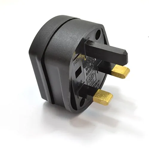 Kenable Rasierer Adapter UK Stecker 1A schwarz Kabel