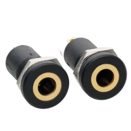 Kenable 3,5mm AUX Einbaubuchse 2 Stück Löten