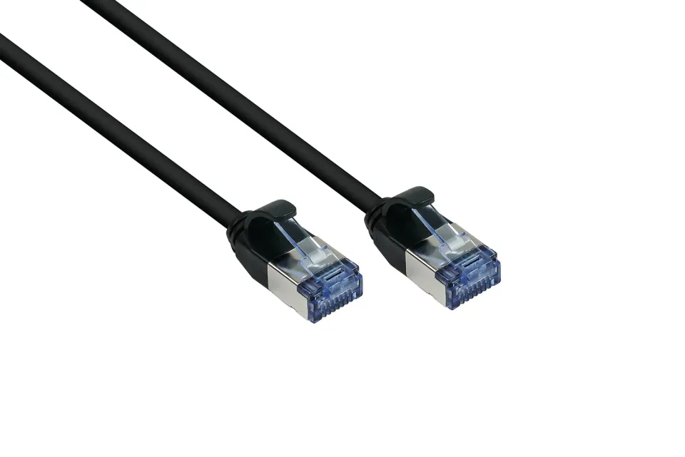 Good Connections Slim Cat.6A Patchkabel 0,15 m schwarz