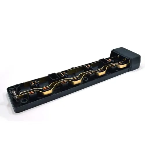 Kenable 4-fach UK Steckdosenleiste Neon Schwarz