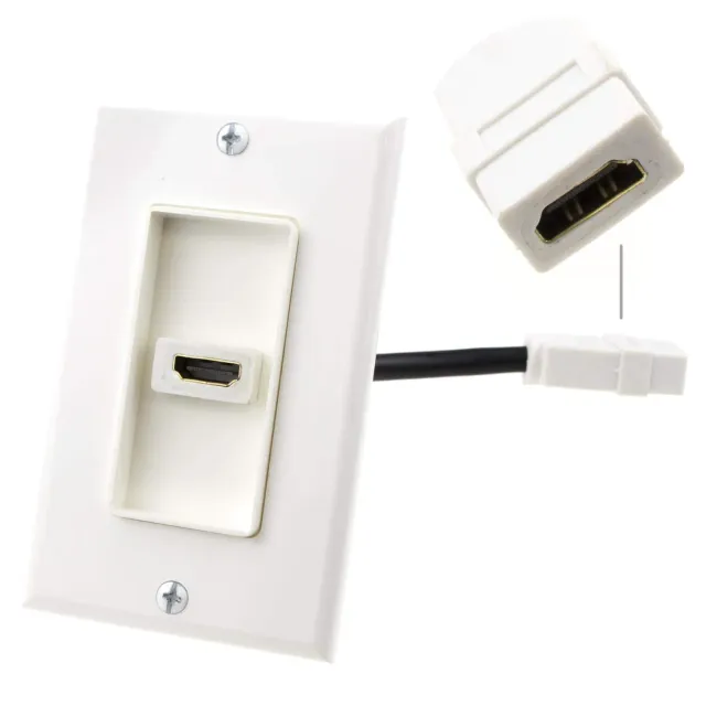 Kenable HDMI Wandplatte Euro Unterputz 1-Port Einzeln
