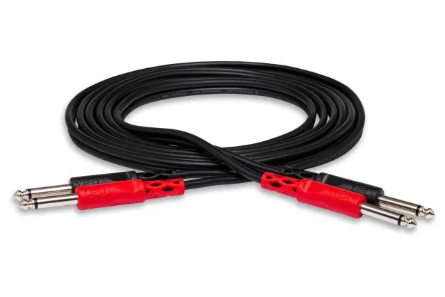 Hosa CPP-202 Stereo-Cinch-Kabel Dual-Klinke 2 m