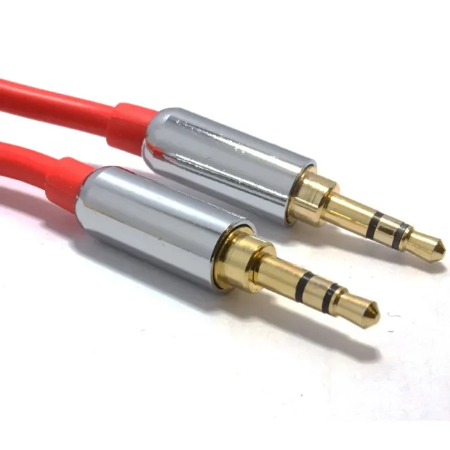Kenable Audiokabel 3,5mm Klinke 1m rot stereo