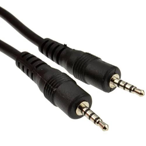 Kenable Klinkenkabel 3,5 mm 4-polig 0,5 m schwarz TRRS