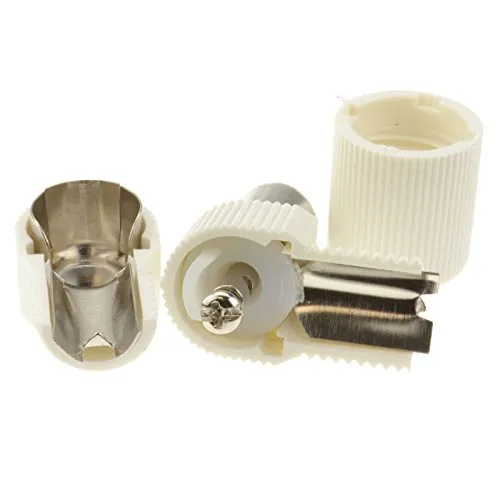 kenable RF Koaxial Winkelstecker weiß Plug RG6