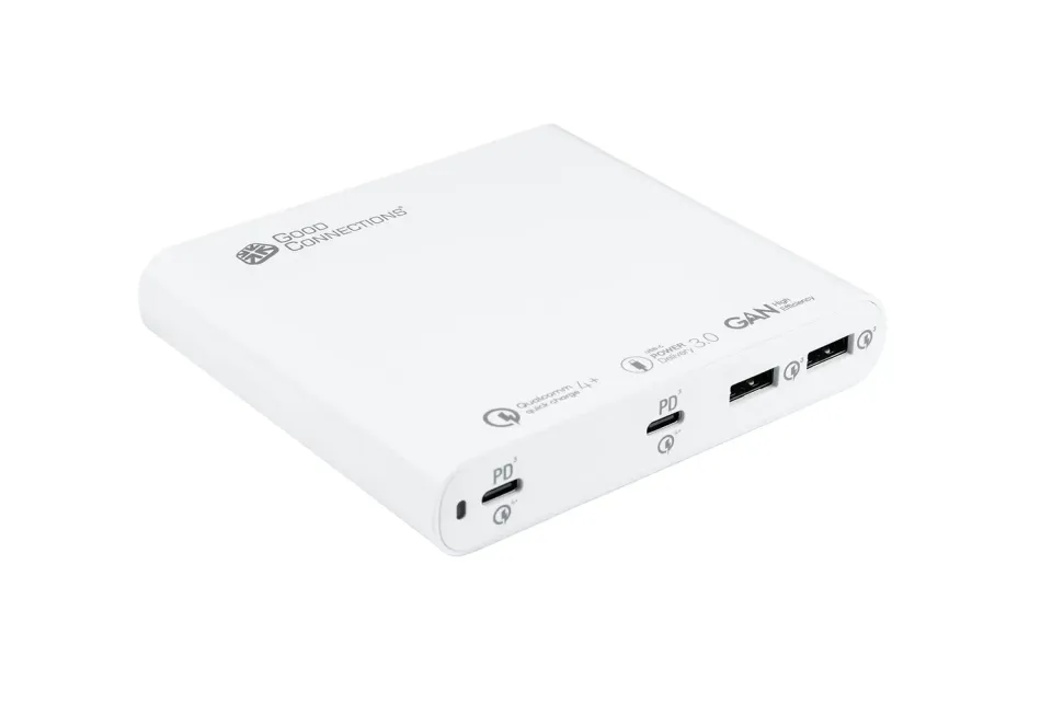 Good Connections GaN-Ladestation 120W 4-Port USB-C/A weiß