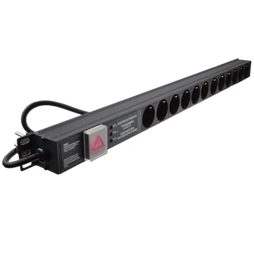 Kenable 12 Way PDU Steckdosenleiste 12-fach mit Überspannungsschutz
