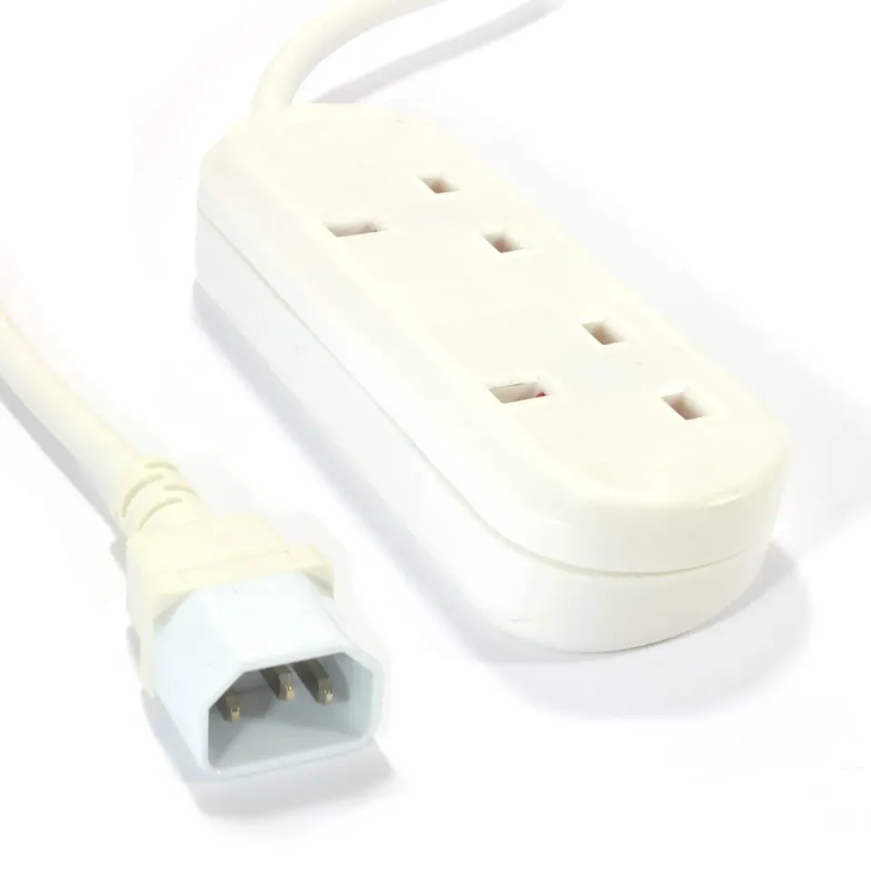 Kenable IEC C14 Y-Adapter Stromkabel 2-fach 1m