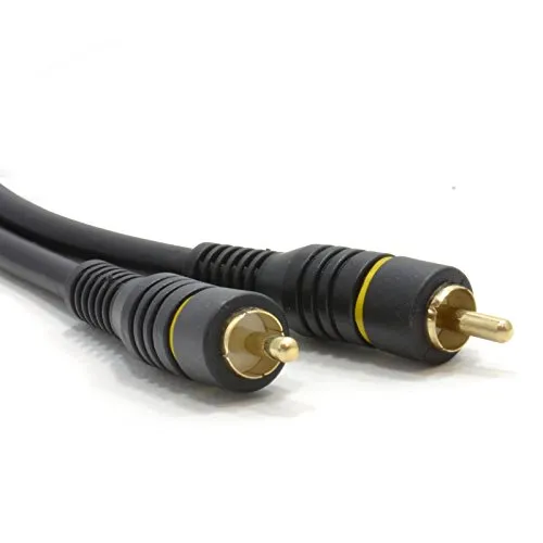 Kenable Digital-Koaxialkabel 75 Ohm Cinch 2m schwarz