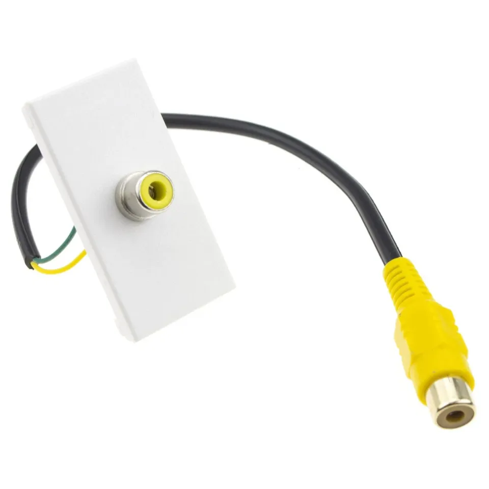 Kenable Composite SPDIF Unterputzmodul gelb 15 cm
