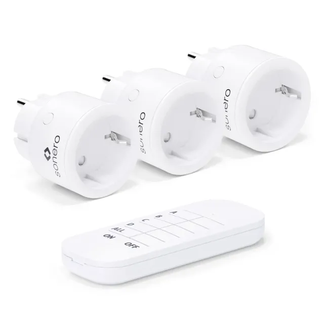 Sonero S-RCS103 Funksteckdosen Set 3er weiß 2300W