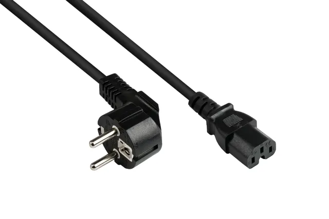 Good Connections P0150-S050 Netzkabel 5 m schwarz Warmgeräte
