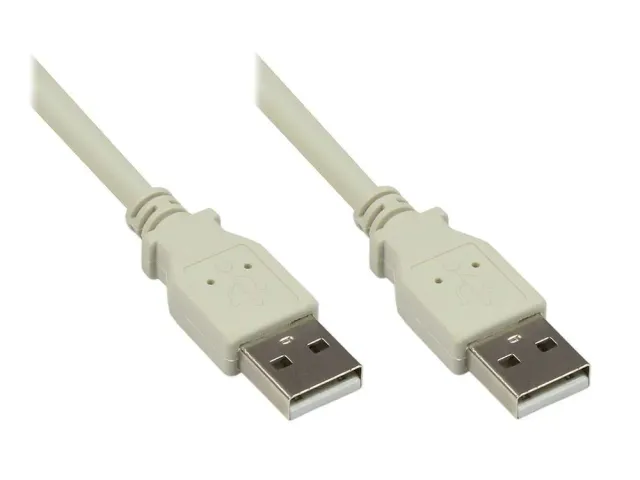 Good Connections USB 2.0 Stecker A an A Kabel 1 m grau 480 Mbit/s