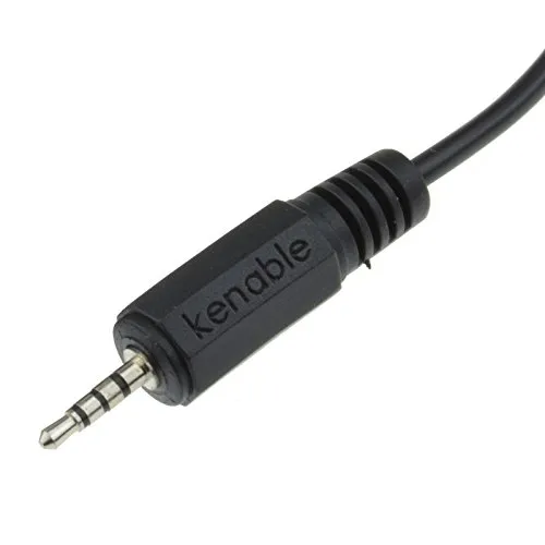 Kenable 2,5mm Verlängerungskabel 3m 4-polig schwarz
