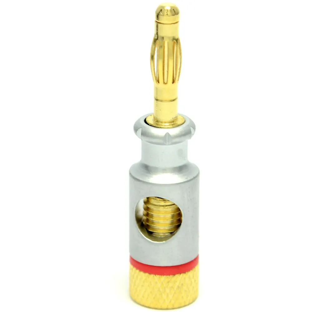 Kenable 4mm Bananenstecker Schwarz Schraubklemme