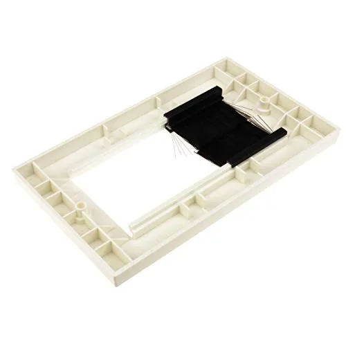 Kenable Bürstenblende 4-fach weiß 2x Modul AV