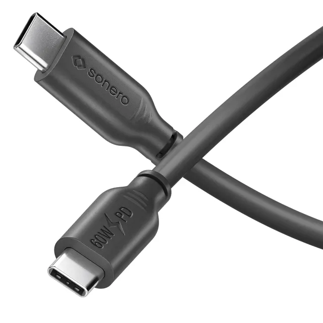 Sonero SPC-U200-015 USB-C Kabel 1,5m schwarz 60W