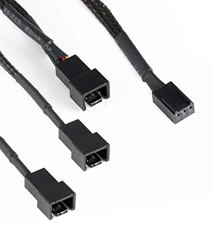 Poppstar 3-Pin Lüfter Verteilerkabel 20cm 3-fach