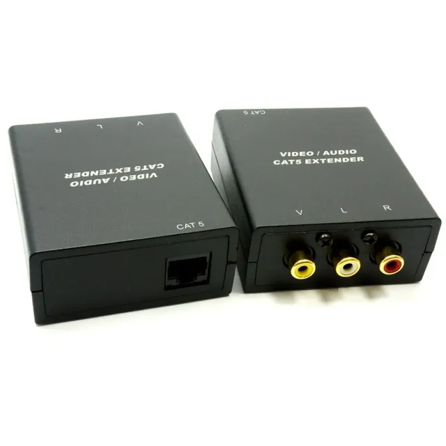 Kenable Composite Video Audio Extender Set 300m Cinch